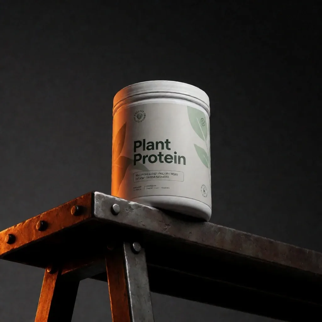 VitalBase Plant Protein Complete pea and rice protein tub